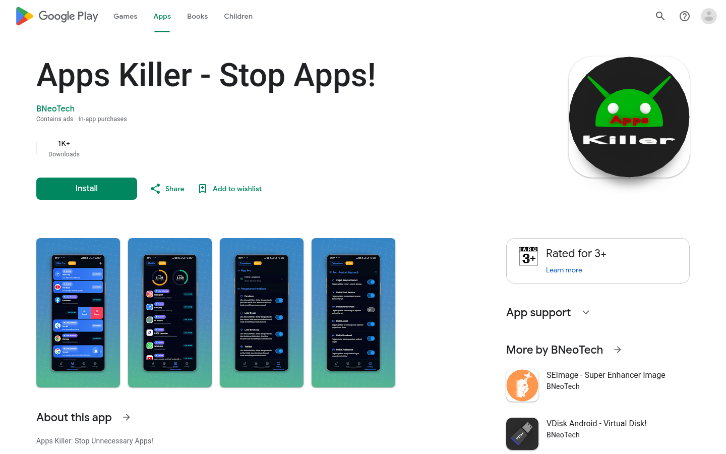 Apps Killer preview