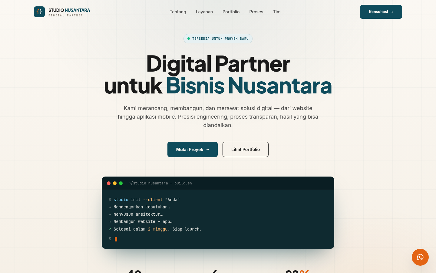 Studio Nusantara — Software House