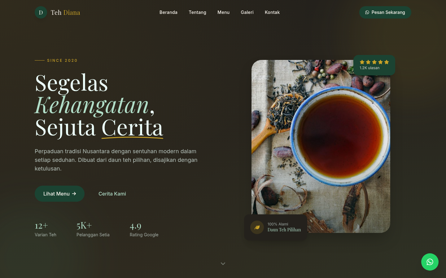 Teh Diana — Kedai Teh Artisan